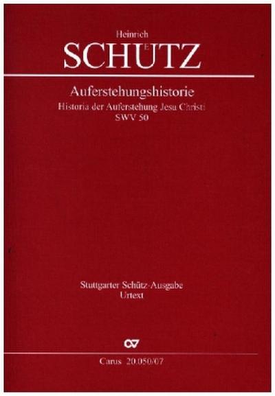 Historia der Auferstehung Jesu Christi, Studienpartitur