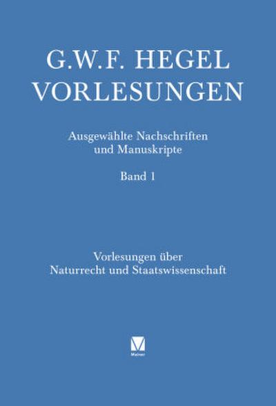 Vorlesungen über Naturrecht und Staatswissenschaft