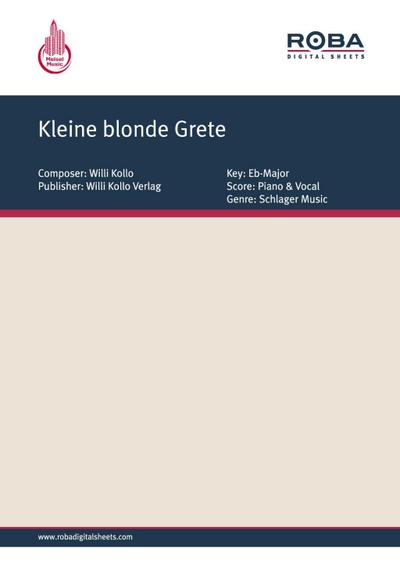 Kleine blonde Grete