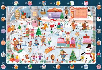 Mein Wimmel-Adventskalender: Fröhliches Schlittschuhlaufen