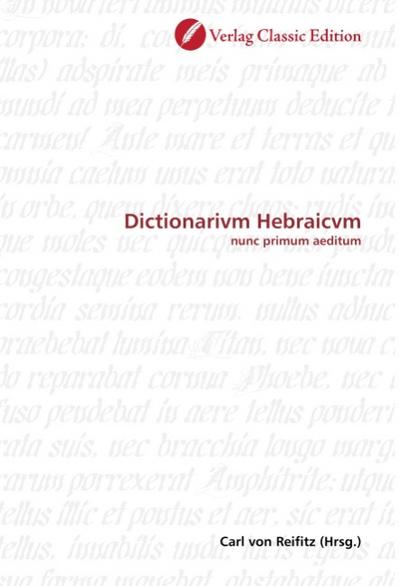 Dictionarivm Hebraicvm