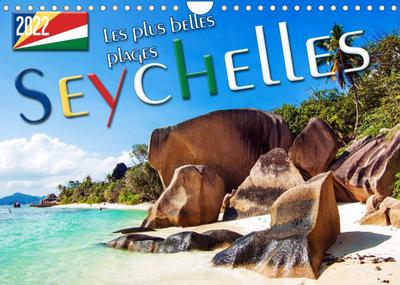 Seychelles - Les plus belles plages, Soleil, mer et sable. (Calendrier mural 2022 DIN A4 horizontal) - Max Steinwald