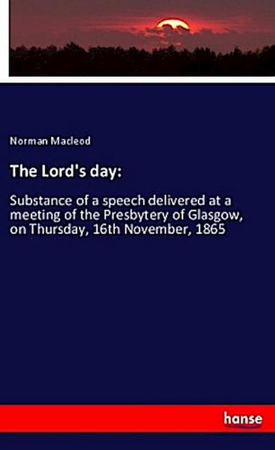 The Lord’s day: