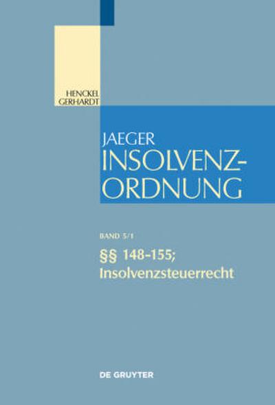 §§ 148-155; Insolvenzsteuerrecht