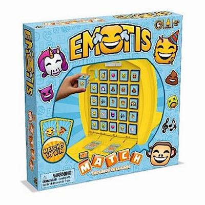 Winning Moves 01694 MATCH Emotis - das strategische Würfelspiel für Kinder ab 4 Jahren für 2 Spieler oder Teams, Standard