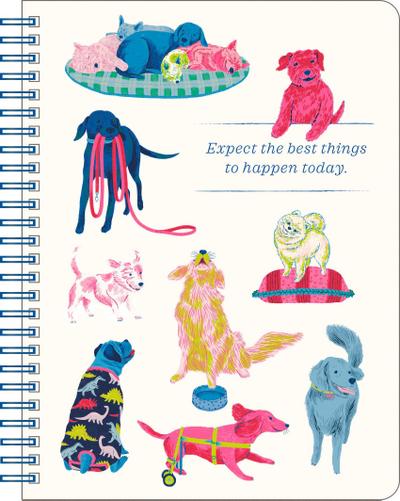 Spiral Notebook: Expect the Best Things to Happen Today.