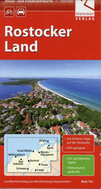 Reise- und Entdeckerkarte Rostocker Land