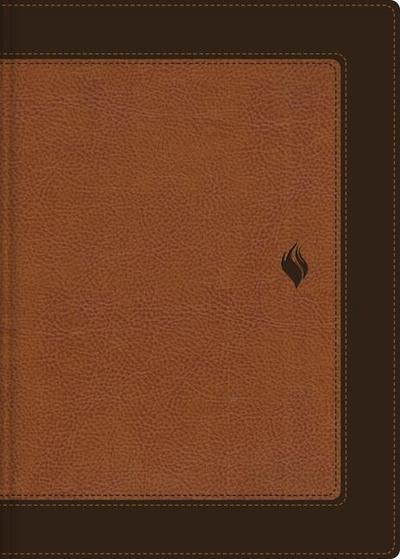 Rvr60, Biblia de Estudio de la Vida Plena, Edición Clásica, Leathersoft DOS Tonos Café, Palabras de Jesús En Rojo, Comfort Print