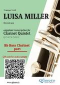 Bb Clarinet Bass part of "Luisa Miller" for Clarinet Quintet