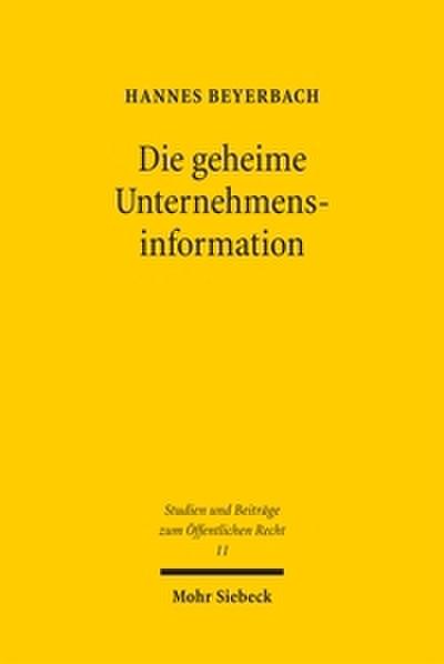 Die geheime Unternehmensinformation