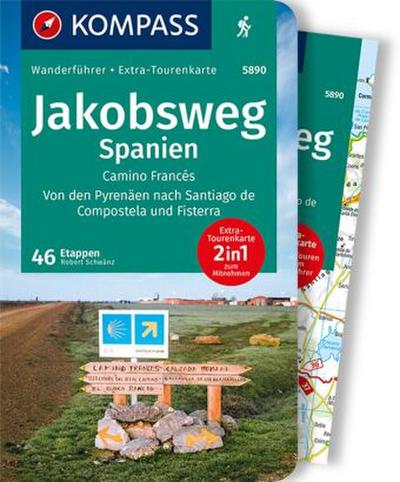 KOMPASS Wanderführer Jakobsweg Spanien, 60 Touren