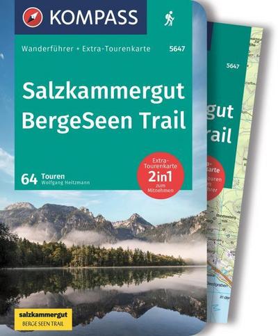 KOMPASS Wanderführer Salzkammergut BergeSeen Trail, 61 Touren mit Extra-Tourenkarte