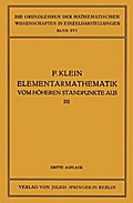 Elementarmathematik vom Höheren Standpunkte aus, III