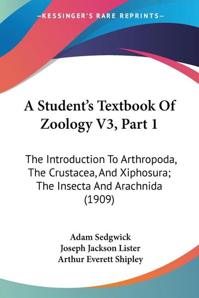 A Student’s Textbook Of Zoology V3, Part 1