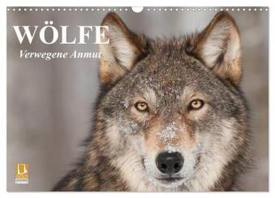 Wölfe. Verwegene Anmut (Wandkalender 2026 DIN A3 quer), CALVENDO Monatskalender