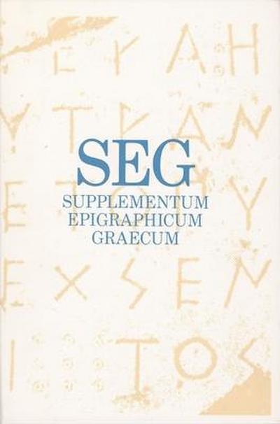 Supplementum Epigraphicum Graecum, Volume XXXVIII (1988)