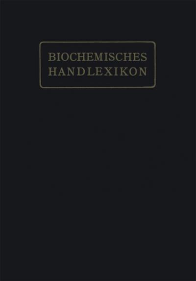 Biochemisches Handlexikon