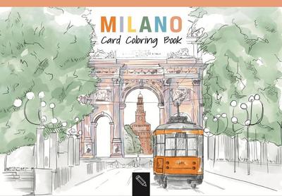 Bardi, A: Milano. Card coloring book. Ediz. italiana e ingle
