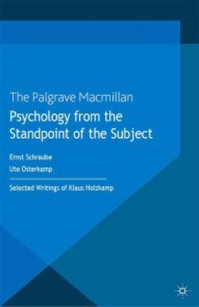 Psychology from the Standpoint of the Subject