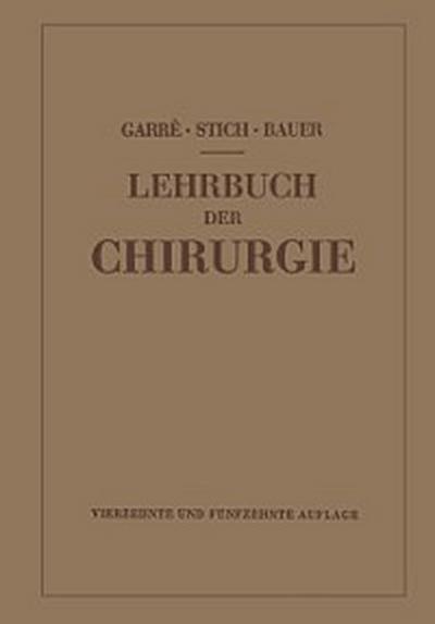 Lehrbuch der Chirurgie