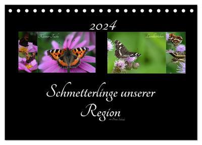 Schmetterlinge unserer Region (Tischkalender 2024 DIN A5 quer), CALVENDO Monatskalender