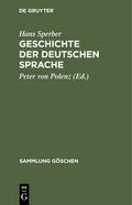 Geschichte der deutschen Sprache