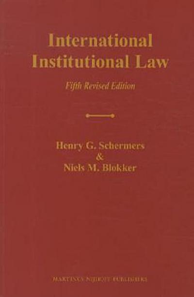 International Institutional Law: Unity Within Diversity