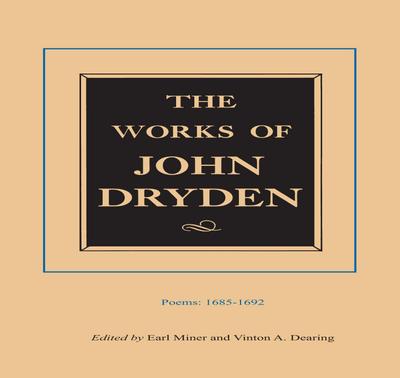 The Works of John Dryden, Volume III