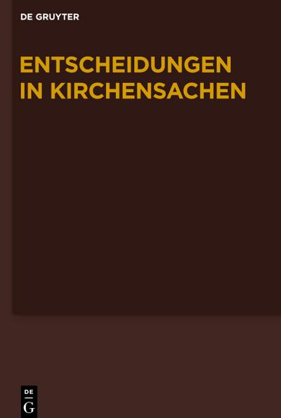 Entscheidungen in Kirchensachen seit 1946, Band 70, 1.7.2017-31.12.2017
