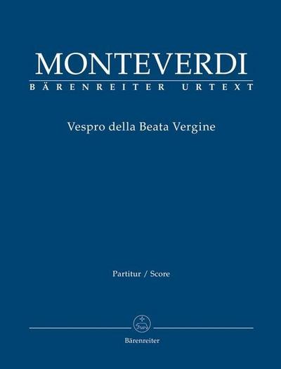 Vespro della Beata Vergine, Partitur
