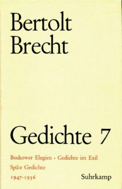 Gedichte, 10 Bde., Ln 1947-1956