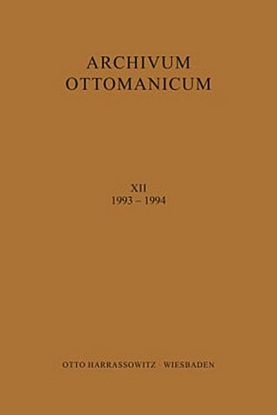 Archivum Ottomanicum XIII 1993-1994