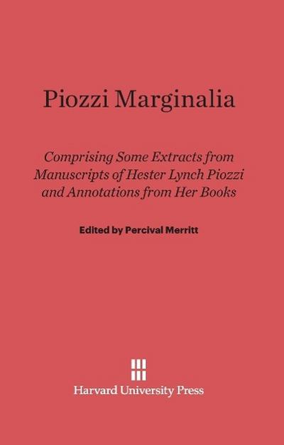 Piozzi Marginalia