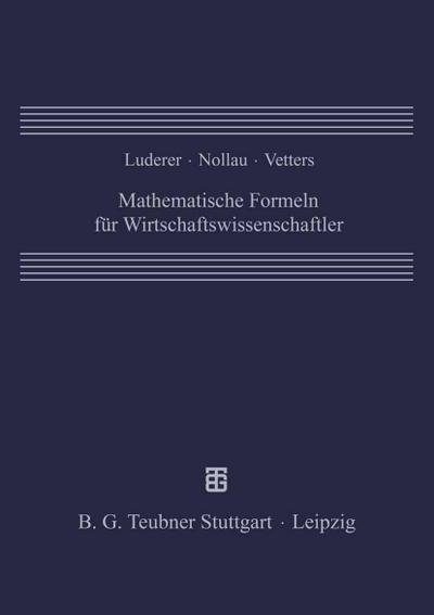 Mathematische Formeln für Wirtschaftswissenschaftler