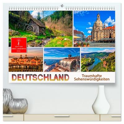 Deutschland - traumhafte Sehenswürdigkeiten (hochwertiger Premium Wandkalender 2026 DIN A2 quer), Kunstdruck in Hochglanz