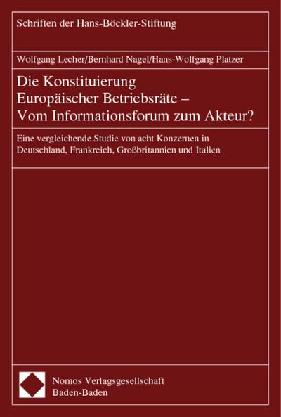 Konstituierung Europäischer Betriebsräte - Vom Informationsforum zum Akteur?