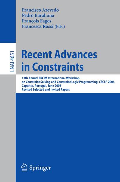 Recent Advances in Constraints