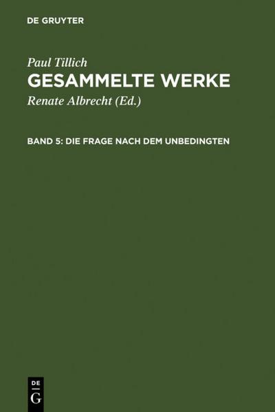 Die Frage nach dem Unbedingten