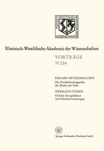 Die Produktionskapazität der Böden der Erde.Globale Energiebilanz und Klimaschwankungen