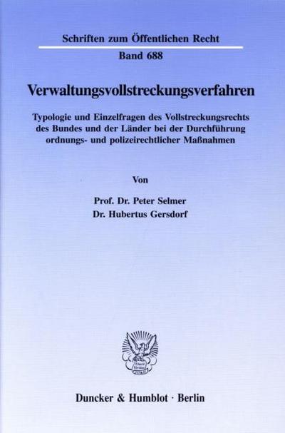 Verwaltungsvollstreckungsverfahren.