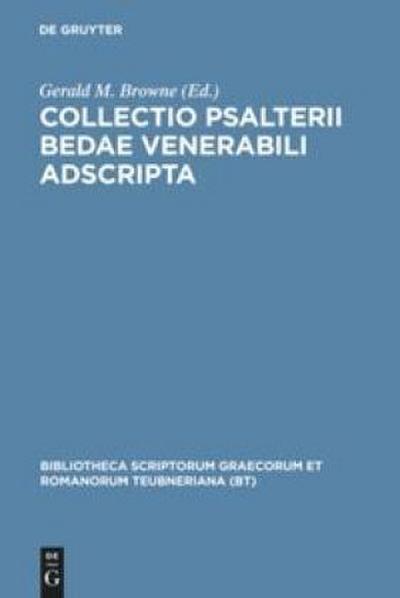 Collectio Psalterii Bedae venerabili adscripta