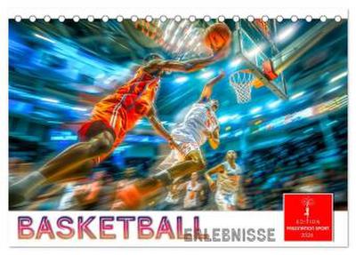 Basketball Erlebnisse (Tischkalender 2026 DIN A5 quer), CALVENDO Monatskalender