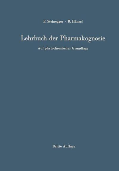 Lehrbuch der Pharmakognosie