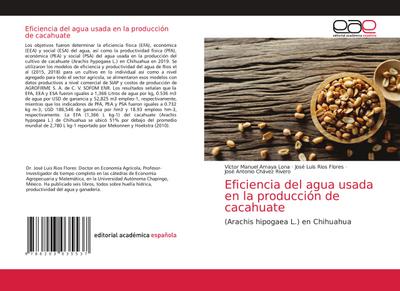 Eficiencia del agua usada en la producción de cacahuate