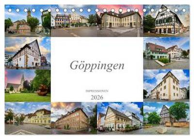 Göppingen Impressionen (Tischkalender 2026 DIN A5 quer), CALVENDO Monatskalender