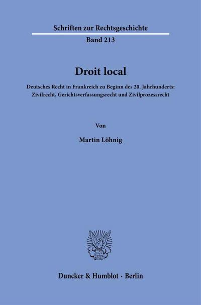 Droit local