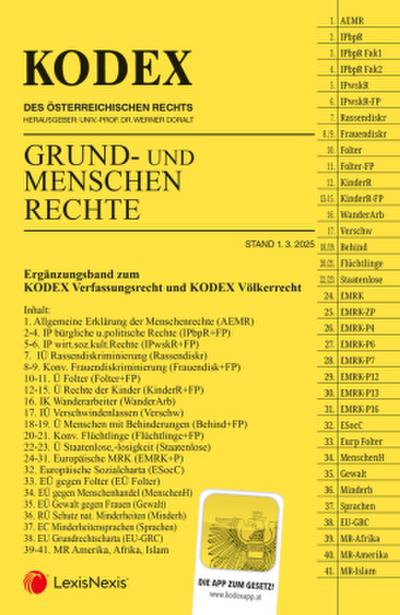 KODEX Grund- und Menschenrechte - inkl. App