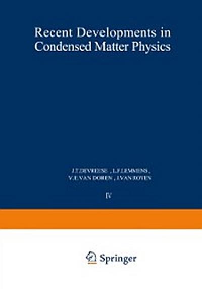 Recent Developments in Condensed Matter Physics