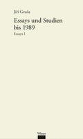 Essays und Studien bis 1989