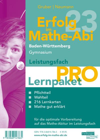 Erfolg im Mathe-Abi 2023 Lernpaket Leistungsfach ’Pro’ Baden-Württemberg Gymnasium, 4 Teile